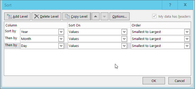 Spreadsheet Extract