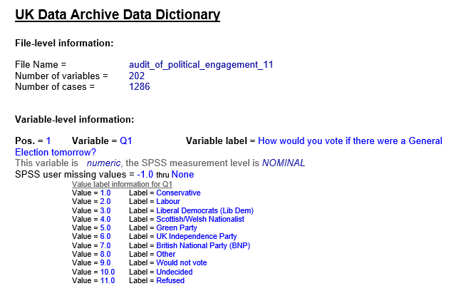 Metatdata example